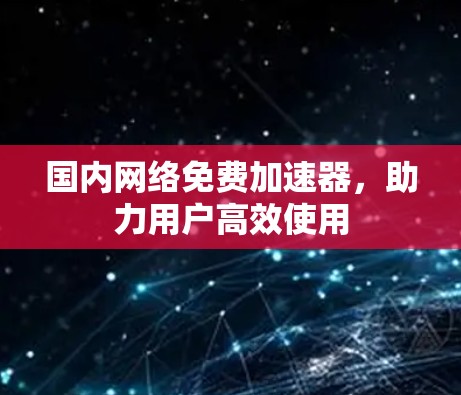 国内网络免费加速器，助力用户高效使用