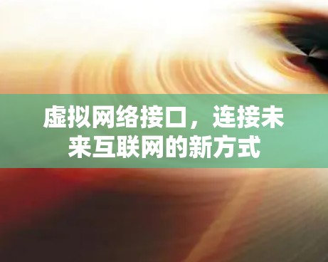 虚拟网络接口，连接未来互联网的新方式