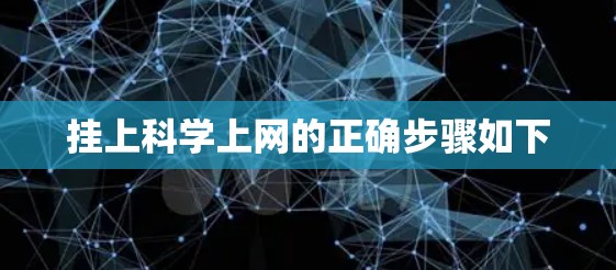 挂上科学上网的正确步骤如下
