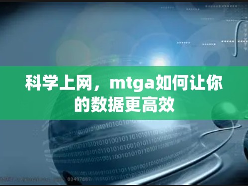 科学上网，mtga如何让你的数据更高效