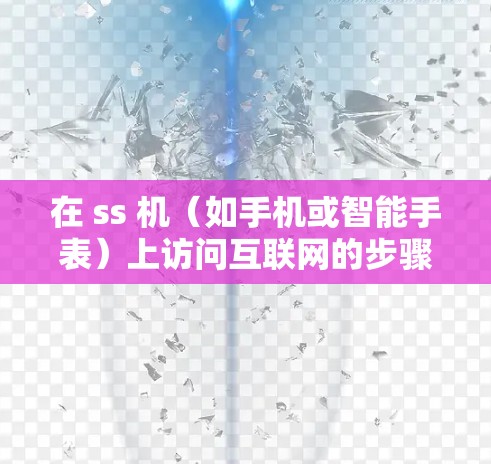 在 ss 机（如手机或智能手表）上访问互联网的步骤如下