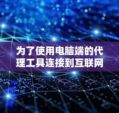 为了使用电脑端的代理工具连接到互联网，您可以按照以下步骤进行操作