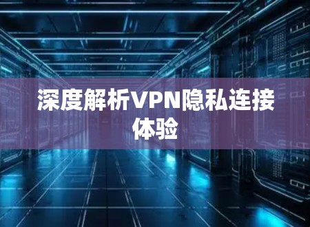 深度解析VPN隐私连接体验 深度解析VPN隐私连接体验